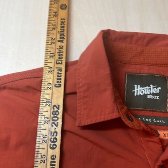 ‎Howler Bros Vapors Polarfleece Orange  Shirt Size XL - Picture 2 of 6
